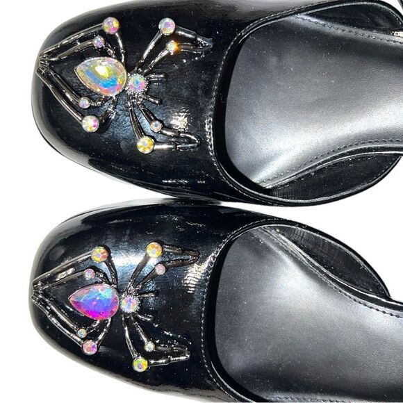 Wild fable black faux patten leather platform chunky re vamped heels!!! - Picture 10 of 11